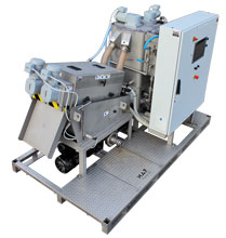 Volute slamavvattning