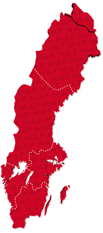 MAF sverigekarta
